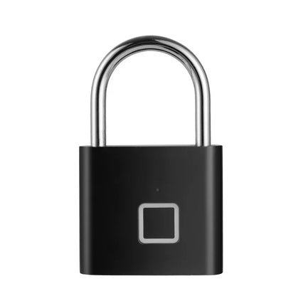 Smart Fingerprint Padlock Outdoor Security Protection Metal Rainproof Keyless Electronic Door Lock USB Charged Anti-Thief
