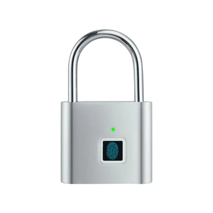 Smart Fingerprint Padlock Outdoor Security Protection Metal Rainproof Keyless Electronic Door Lock USB Charged Anti-Thief